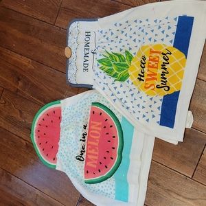Potholder kitchen towel set